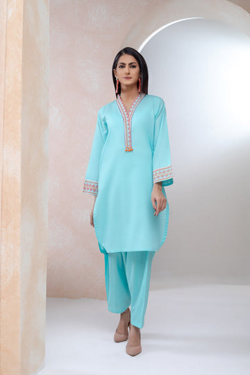 Bonanza Satrangi Blue Lawn Suit Ssk222p01 Eid Pret 2022 Online Shopping